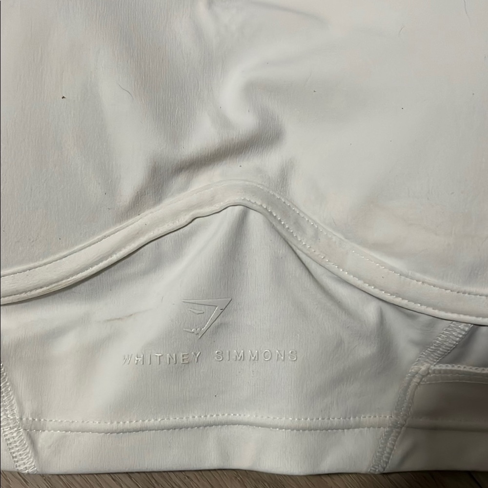 White Racerback Sports Bra